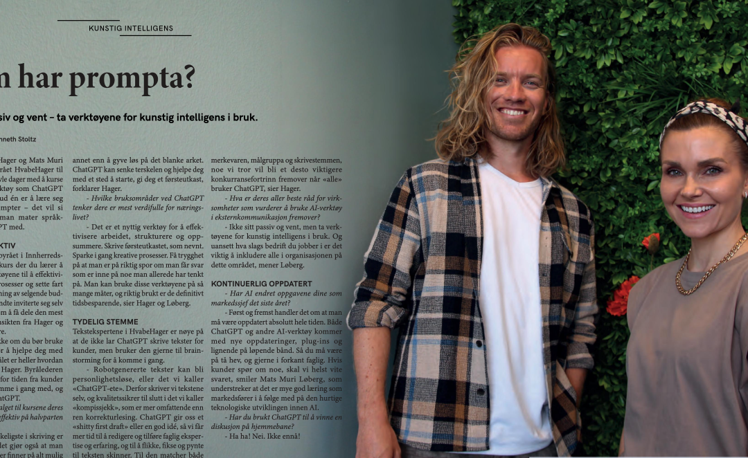 Kunstig intelligens – hvem har prompta?